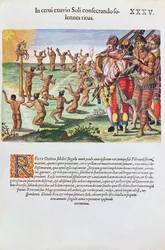 Rituale di adorazione del sole con un